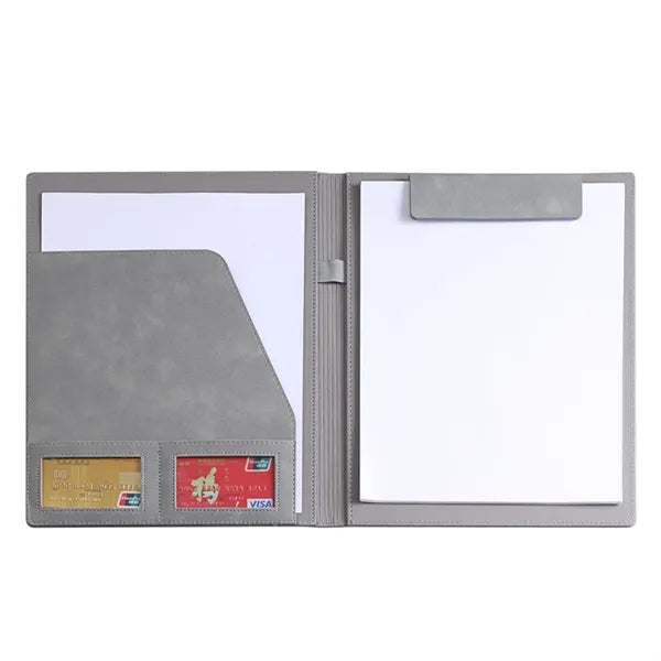 A4 PU Leather Magnetic Folder with Pockets