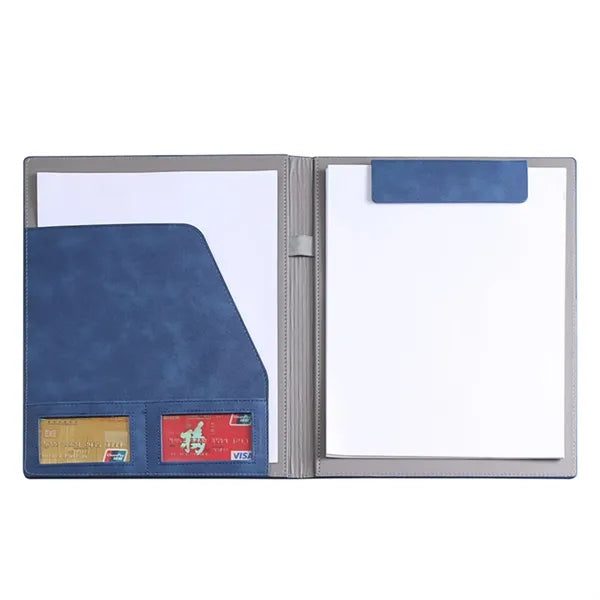 A4 PU Leather Magnetic Folder with Pockets