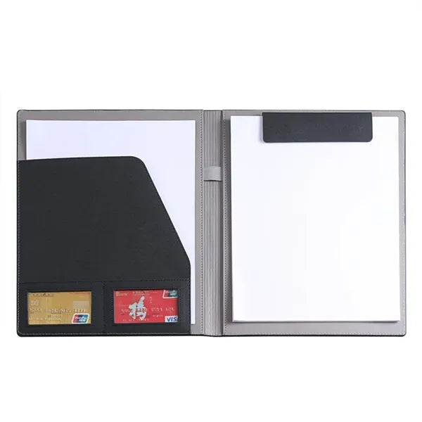 A4 PU Leather Magnetic Folder with Pockets