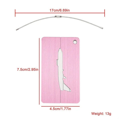 Aluminum Luggage Tag