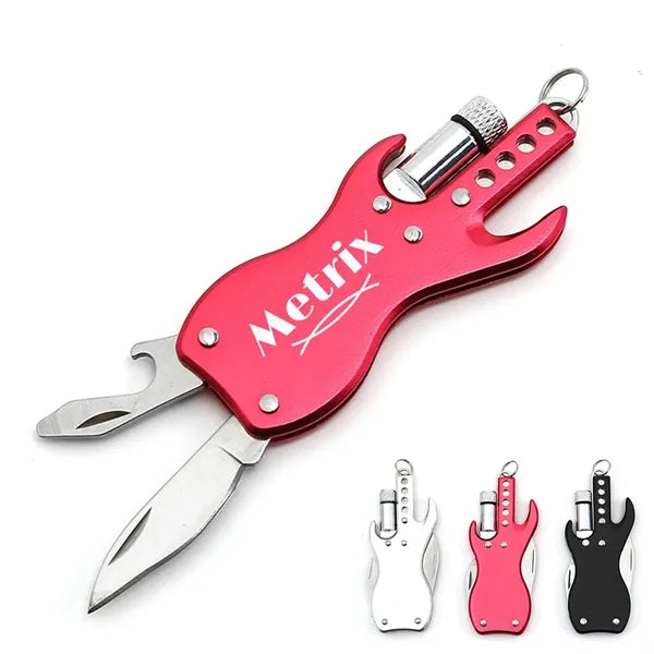 3 in 1 Foldable Knife with LED Light and Opener