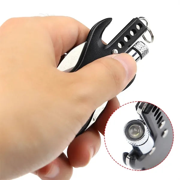 3 in 1 Foldable Knife with LED Light and Opener