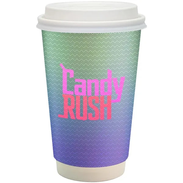 16 oz. Full Color Paper Cup with Lid