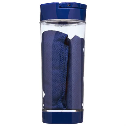 2-in-1 Cool Down Sports Kits Bottle w/ Towel & Phone Holder