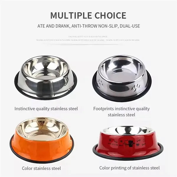 Stainless Steel Pets Feeding Bowl