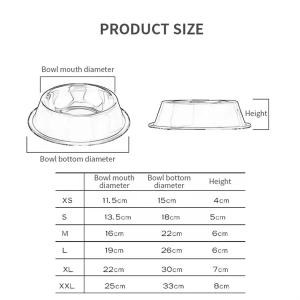 Stainless Steel Pets Feeding Bowl