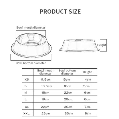 Stainless Steel Pets Feeding Bowl