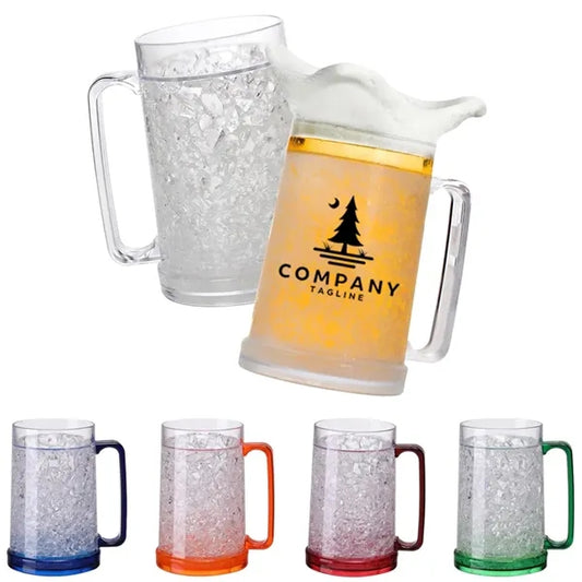 16oz Double Wall Gel Freezer Beer Mug