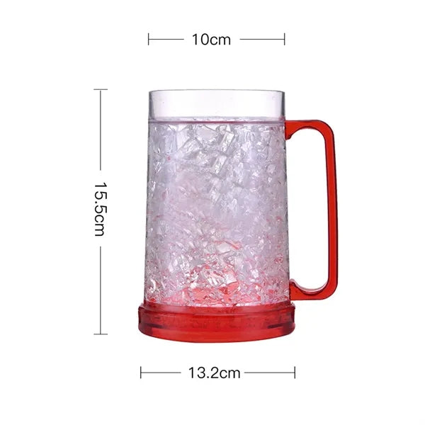 16oz Double Wall Gel Freezer Beer Mug