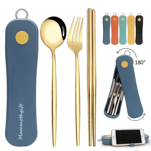 Personalized Portable Stainless Steel Cutlery Set