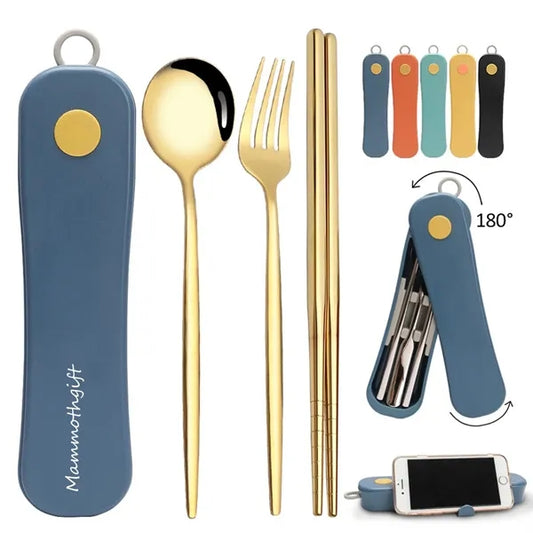Personalized Portable Stainless Steel Cutlery Set