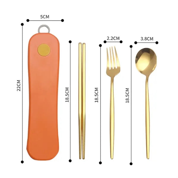 Personalized Portable Stainless Steel Cutlery Set