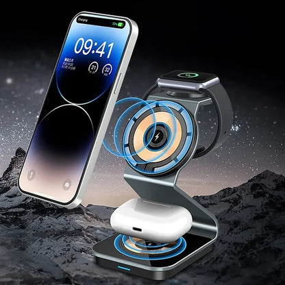 3 in 1 Wireless Charging Station