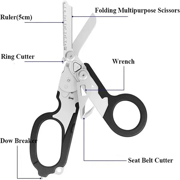 Stainless Steel Foldable Scissors Pliers