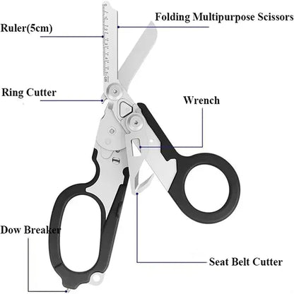 Stainless Steel Foldable Scissors Pliers