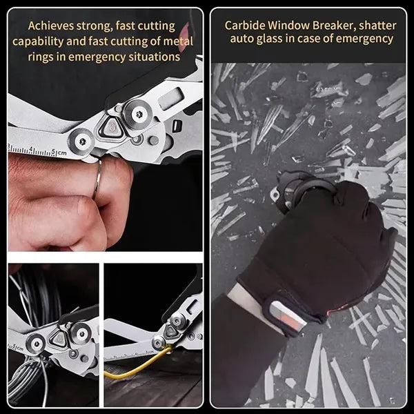 Stainless Steel Foldable Scissors Pliers