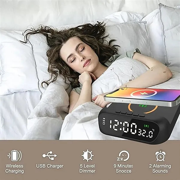 Wireless Charger Alarm Clock