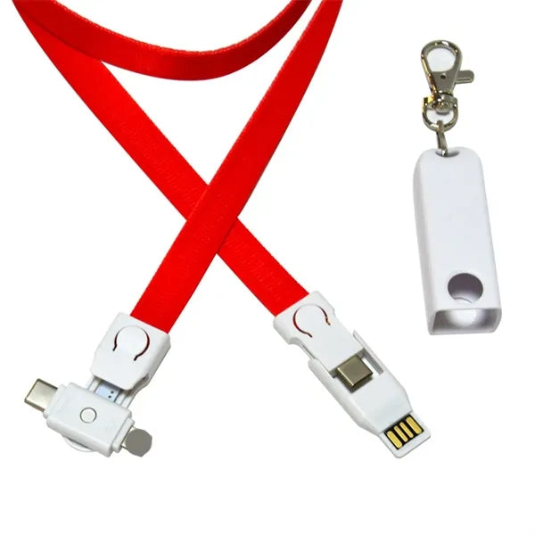 4 in 1 USB Lanyard Charging Cable