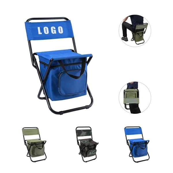 Fishing Chair with Cooler Bag - Foldable and Compact