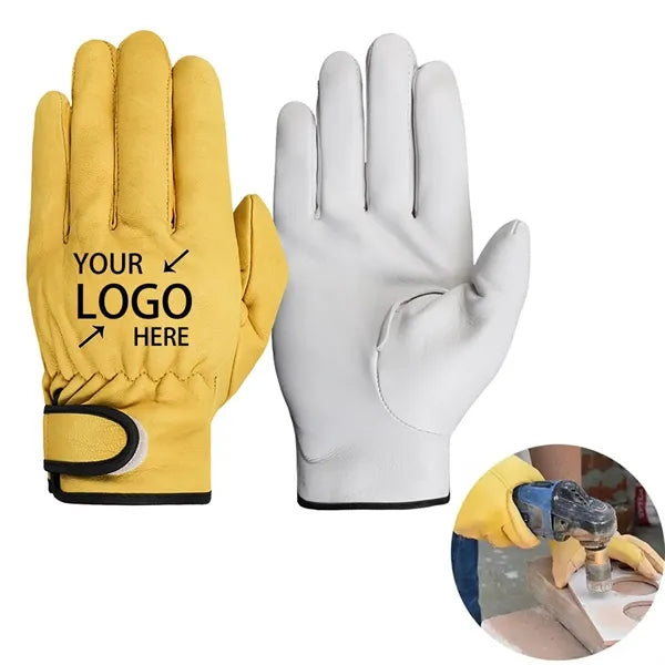 Real Leather Work Gloves