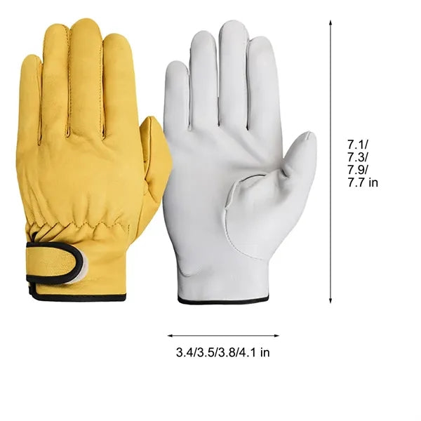 Real Leather Work Gloves