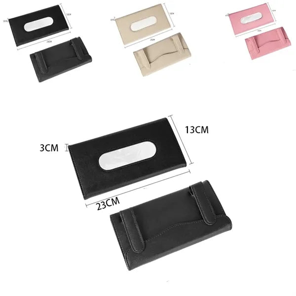 Car Tissue Holder And Sun Visor Napkin