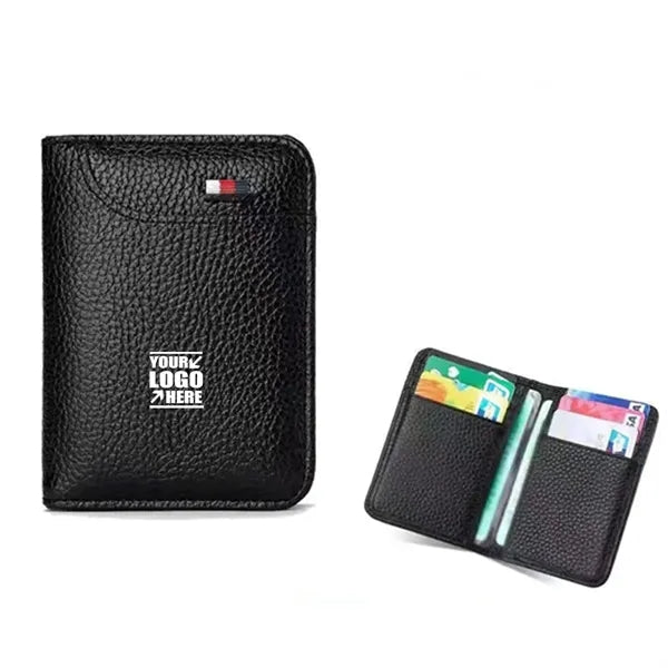 Larger Capacity Bifold Leather Slim Minimalist Wallet