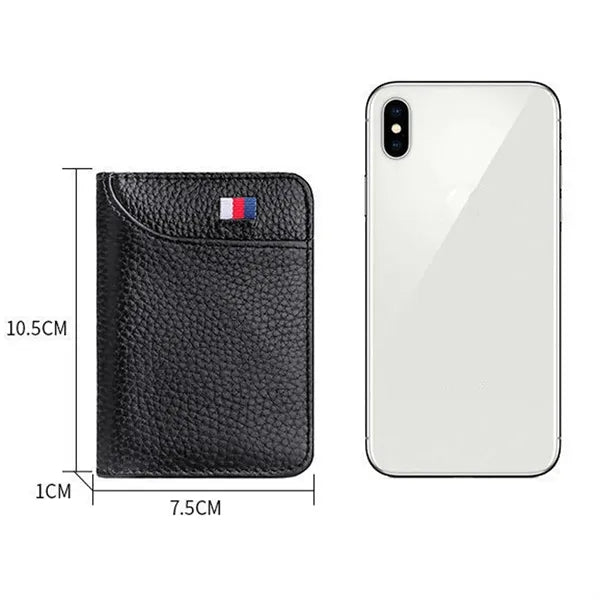 Larger Capacity Bifold Leather Slim Minimalist Wallet
