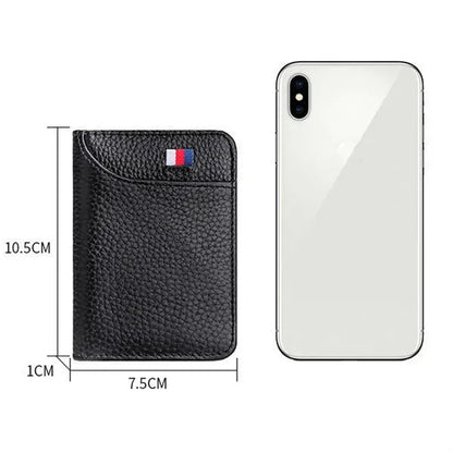 Larger Capacity Bifold Leather Slim Minimalist Wallet