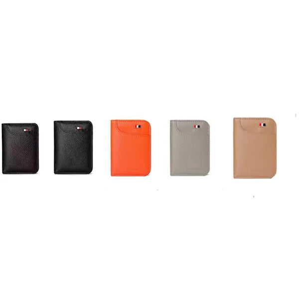 Larger Capacity Bifold Leather Slim Minimalist Wallet