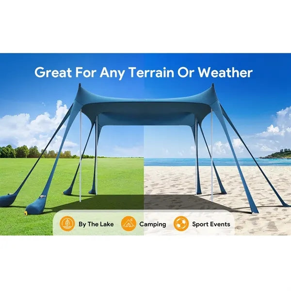 Beach Tent With 8 Sandbags