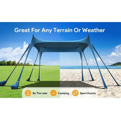 Beach Tent With 8 Sandbags