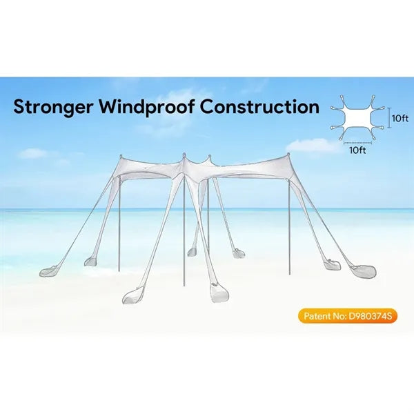 Beach Tent With 8 Sandbags
