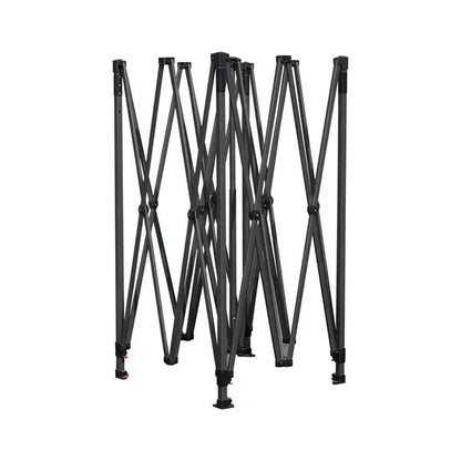 10'X10' Steel Frame Tent Kit W/ Full Back & 2 Half Side Wall