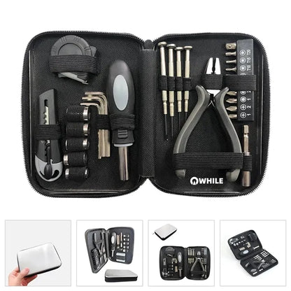 Household Tool Kit with Metal Box
