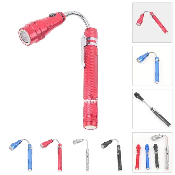 LED Telescopic Double Magnetic Flashlight