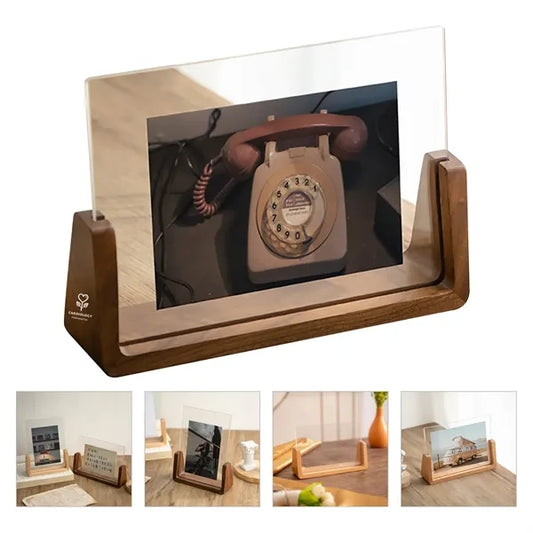 U Shape Transparent Beech Creative Photo Frame