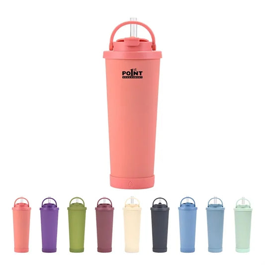 28oz Stainless Steel Thermos Bottle with Lid & Straw
