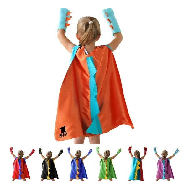 Toddler Cute Dinosaur Dress Up Cape With Arm Cuff