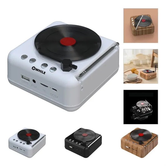 Old Fashioned Record Player Style Bluetooth Speaker