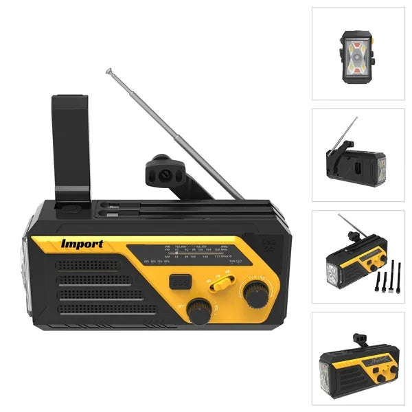 6000mAh SOS Emergency Hand Crank Radio