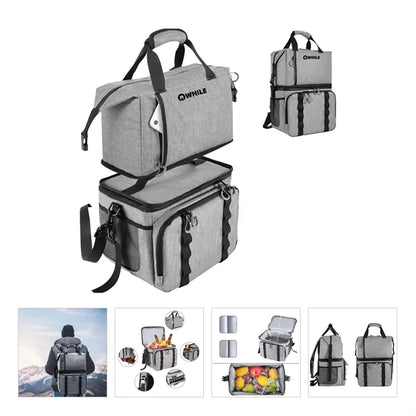 Large Double Layer Waterproof Cooler Backpack