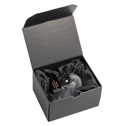 Globe Award on Rectangle Base - Clear