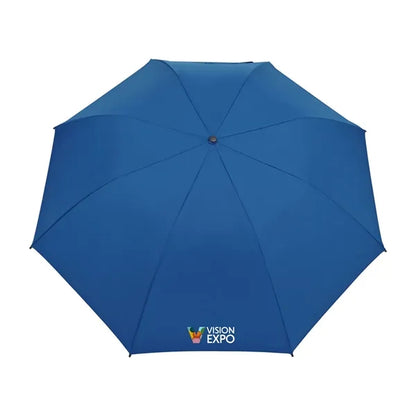 Elements 58" Recycled Auto Open Travel Folding Umbrella
