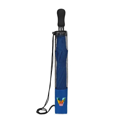 Elements 58" Recycled Auto Open Travel Folding Umbrella