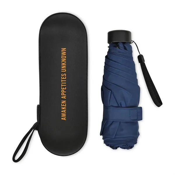Elements 39" Recycled Manual Mini Folding Umbrella