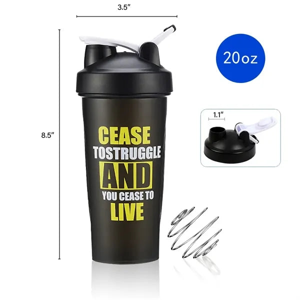 Shaker Bottle Protein Mixer Blender Cup