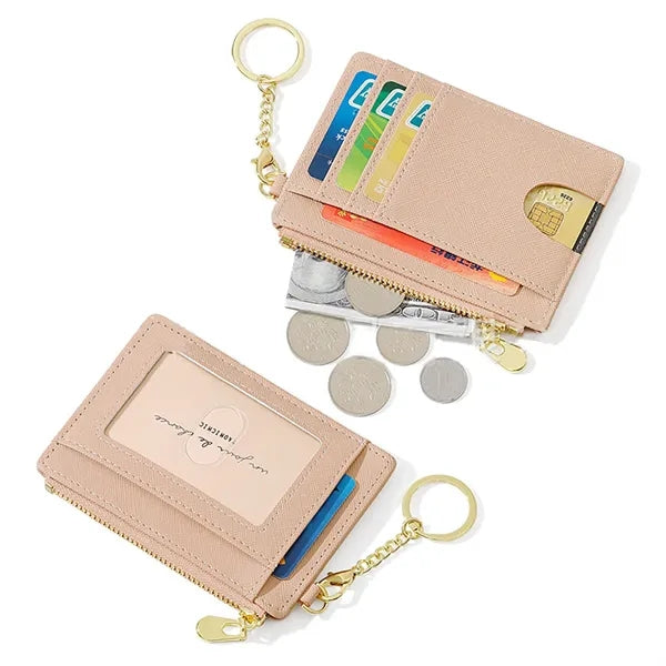 Unisex Keychain Wallet  Credit Card Holder