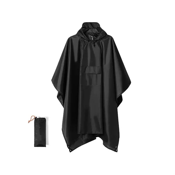 Waterproof Hooded Rain Poncho for Adults with Pocket