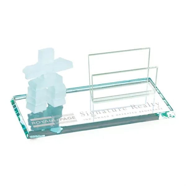 Inukshuk Cardholder - Jade Standard Edge